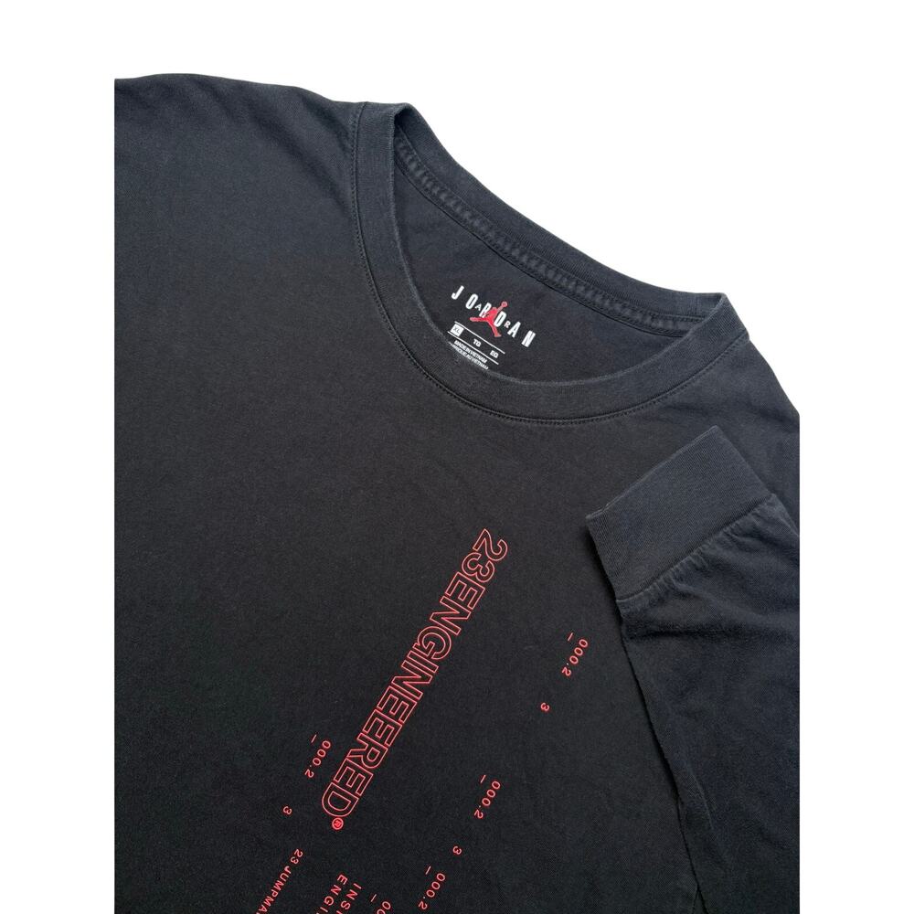 Nike Air Jordan 23 Engineered Black Long Sleeve Graphic T-Shirt XL CD5505-010